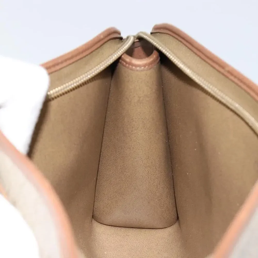 Dior Honeycomb Canvas Clutch Bag Beige